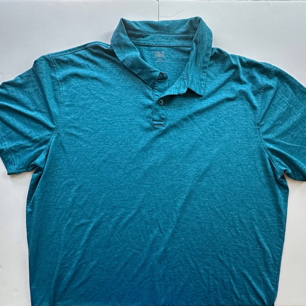 Falls Creek‎ teal short sleeve polo men’s XXL